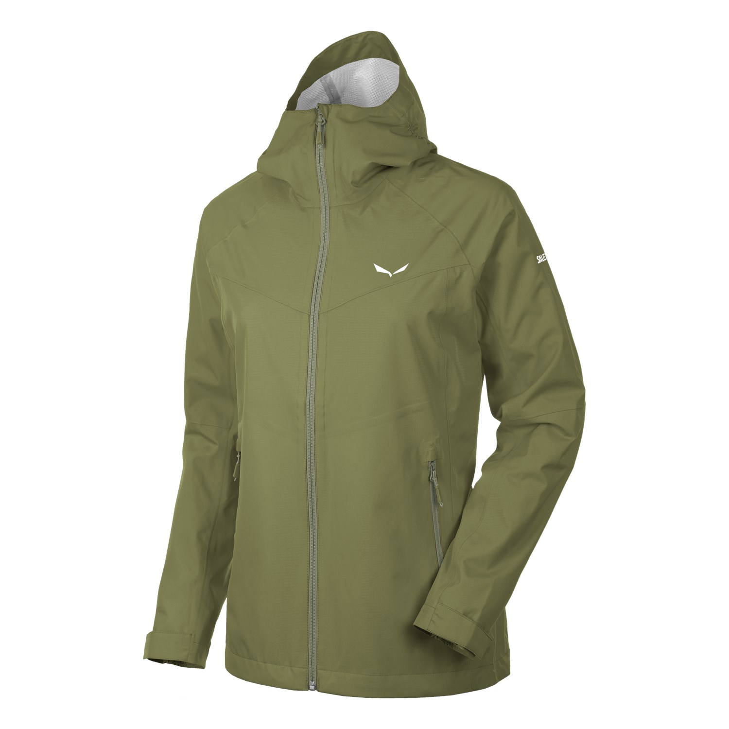 Salewa Women's Puez Aqua Powertex Hardshell Jackets Green/Olive IVJ-397465